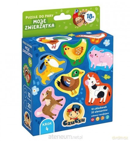CzuCzu Puzzle do pary Moje Zwierzątka 18m+ [PUZZLE]