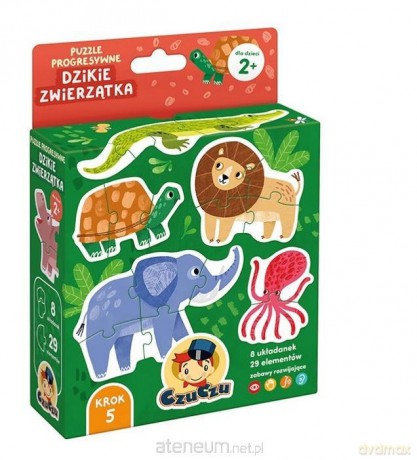 CzuCzu Puzzle progresywne Dzikie zwierzątka 2+ [PUZZLE]