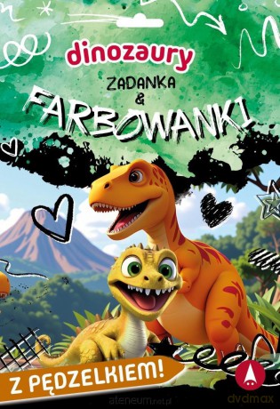 Dinozaury. Zadanka & farbowanki - Monika Ślizowska [KSIĄŻKA]