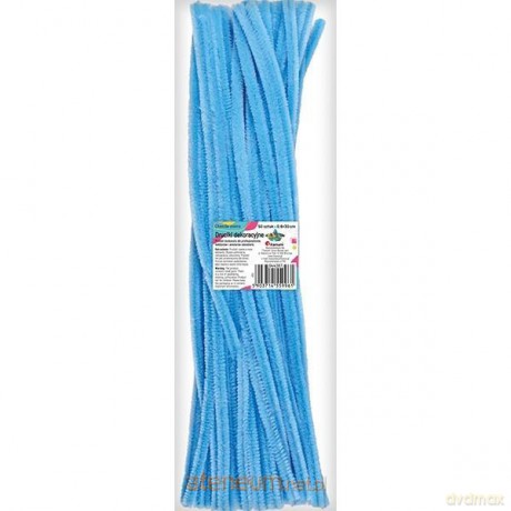 Druciki dekoracyjne 0,6x30cm błękitne 50szt