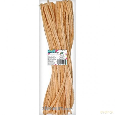 Druciki dekoracyjne 0,6x30cm cieliste 50szt