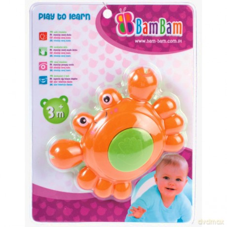 Bambam Grzechotka Gryzak Krab [ZABAWKA]