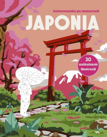 Japonia. Kolorowanka po numerach - Xishan Studio [KSIĄŻKA]