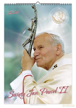 Kalendarz 2026 A3 ścienny jednostronny JP II [KALENDARZ]