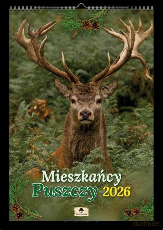 Kalendarz 2026 A3 ścienny mieszkańcy puszczy [KALENDARZ]