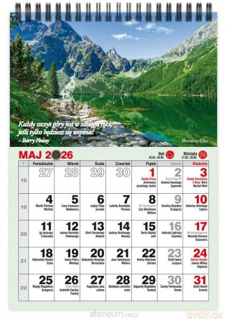 Kalendarz 2026 A5 biurkowy miesięczny pionowy MIX [KALENDARZ]