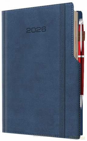 Kalendarz 2026 A5 dzienny biznes planer pastelowy [KALENDARZ]