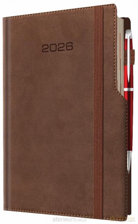 Kalendarz 2026 A5 dzienny biznes planer pastelowy [KALENDARZ]