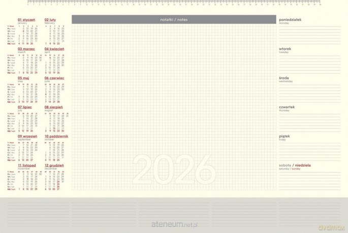 Kalendarz 2026 biuwar [KALENDARZ]