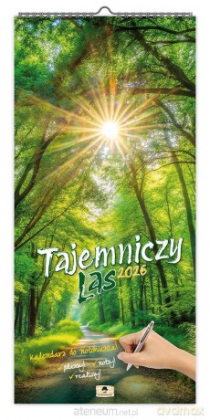 Kalendarz 2026 paskowy szeroki tajemniczy las [KALENDARZ]