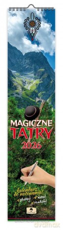 Kalendarz 2026 paskowy wąski magiczne tatry [KALENDARZ]