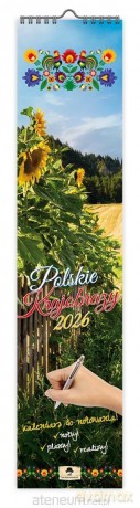 Kalendarz 2026 paskowy wąski polskie krajobrazy [KALENDARZ]