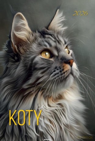 Kalendarz 2026 ścienny A3 Koty [KALENDARZ]