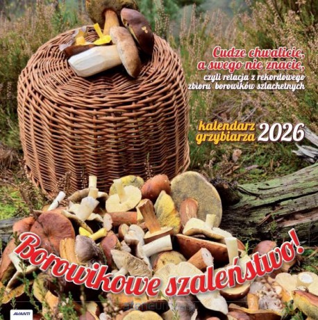 Kalendarz 2026 ścienny albumowy 30x30cm Grzybiarza [KALENDARZ]
