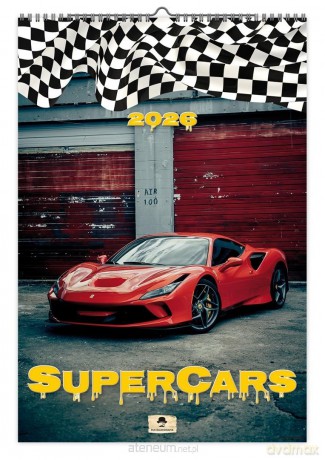 Kalendarz 2026 ścienny super cars [KALENDARZ]