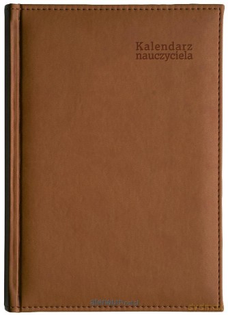 Kalendarz naucz. 2025/2026 B5 tyg. Vivella brązowy [KALENDARZ]
