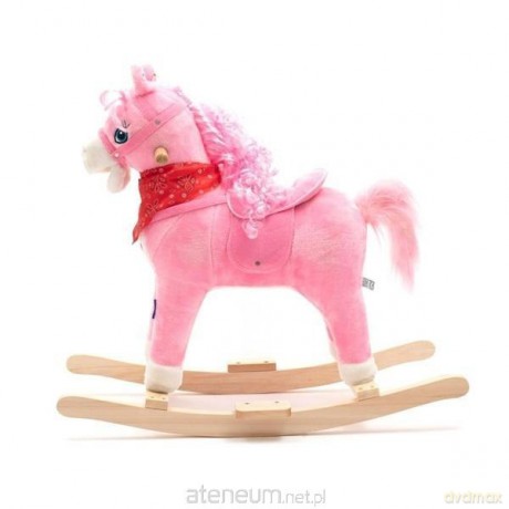 Konik na biegunach z melodią i apaszką Gwiazdka