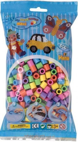 Koraliki Maxi w woreczku 500el