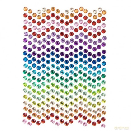 Kryształki samoprzylepne Rainbow dust 337szt