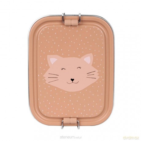 Lunch box metalowy mały Kot