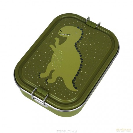 Lunch box stalowy duży Dinozaur
