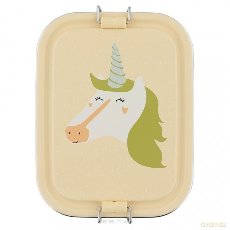 Lunch Box stalowy mały Jednorożec