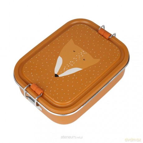 Lunch box stalowy mały Lis