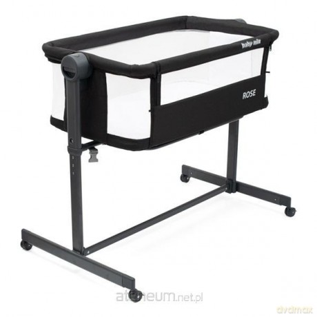 Łóżeczko dostawka Rose czarne