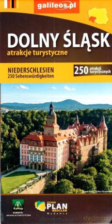 Mapa - Dolny Śląsk 250 atrakcji turystycznych [KSIĄŻKA]
