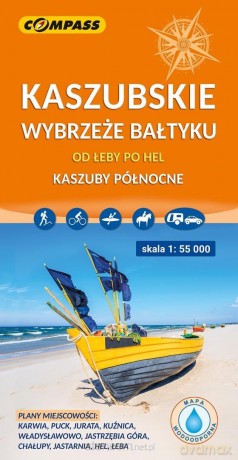 Mapa - Kaszubskie wybrzeże Bałtyku [KSIĄŻKA]