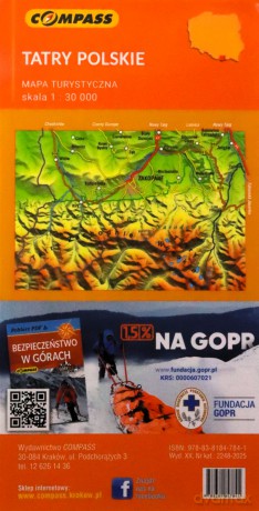 Mapa - Tatry Polskie 1:30 000 [KSIĄŻKA]