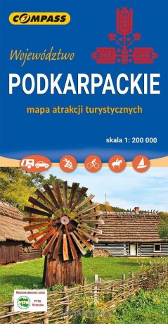 Mapa atrakcji turystycznych Podkarpackie [KSIĄŻKA]