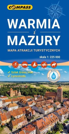 Mapa atrakcji turystycznych Warmia i Mazury [KSIĄŻKA]
