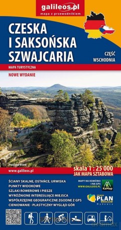 Mapa turystyczna - Czeska i Saksońska Szwajacaria [KSIĄŻKA]
