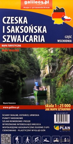 Mapa turystyczna - Czeska i Saksońska Szwajacaria [KSIĄŻKA]