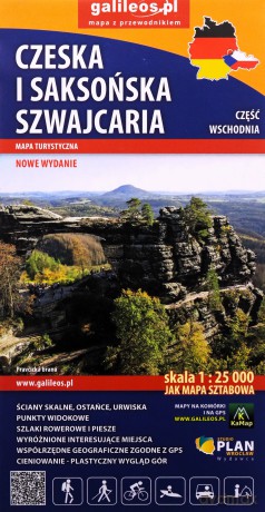 Mapa turystyczna - Czeska i Saksońska Szwajacaria [KSIĄŻKA]