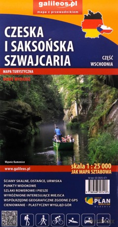 Mapa turystyczna - Czeska i Saksońska Szwajacaria [KSIĄŻKA]