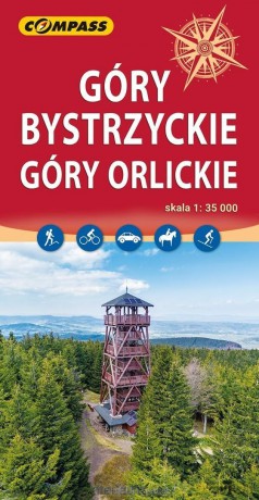 Mapa turystyczna - Góry Bystrzyckie, Góry Orlickie [KSIĄŻKA]