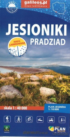 Mapa turystyczna - Jesioniki. Pradziad laminowana [KSIĄŻKA]