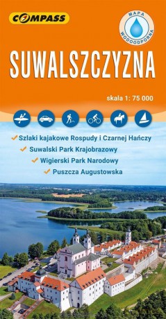 Mapa turystyczna - Suwlaszczyzna laminowana [KSIĄŻKA]