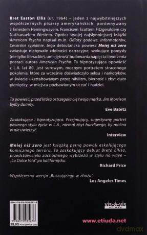 Mniej niż zero - Bret Easton Ellis [KSIĄŻKA]