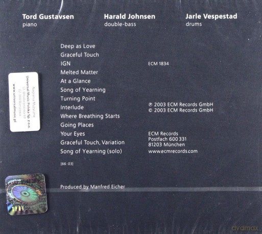 Tord Gustavsen: Changing Places [CD]