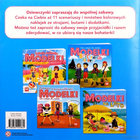 Modelki Podróż do Afryki. 107 naklejek.. [KSIĄŻKA]