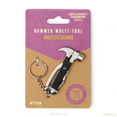 Multitool mini z młotkiem i kombinerkami 6w1