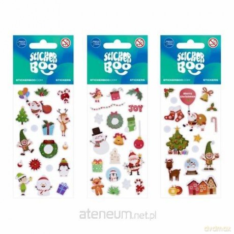 Naklejki Sticker BOO Boże Narodzenie mix