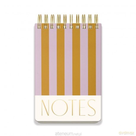 Notatnik duży Lilac + Ochre Stripes