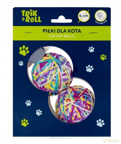 Piłka dla Kota 6cm 2szt