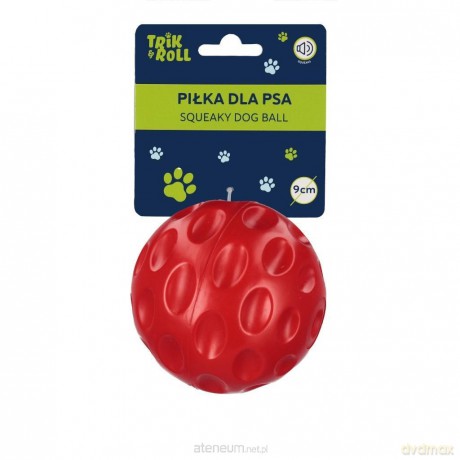 Piłka dla Psa dźwięk 9,5cm czerwona