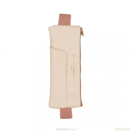 Piórnik z gumką Cream + Taupe