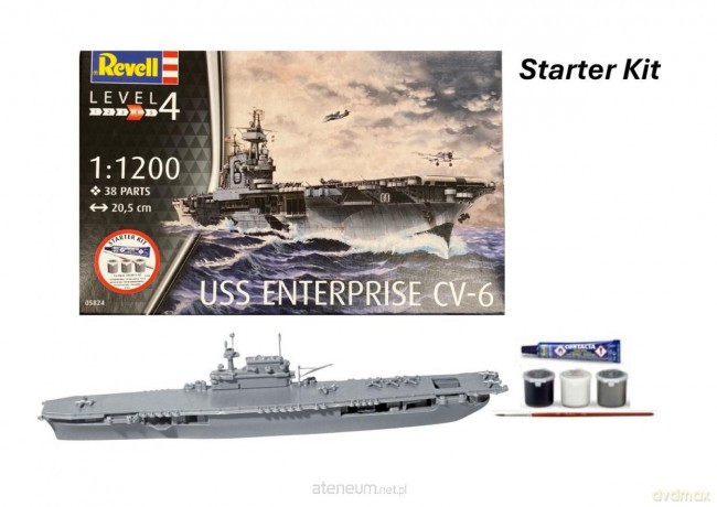 Revell Starter Kit - USS Enterprise CV-6